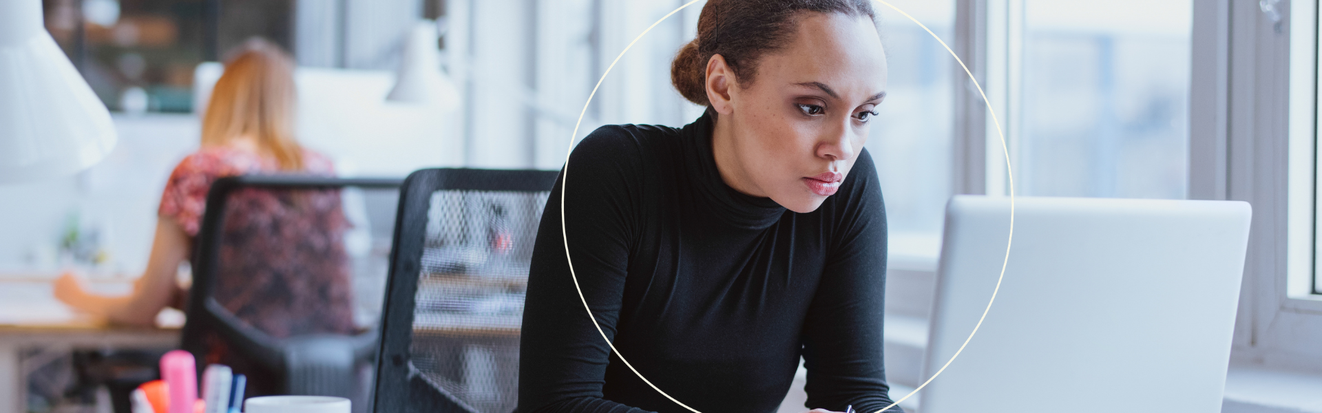 Blog 11 woman concentrate working. why 10 page travel policies fail post cover image